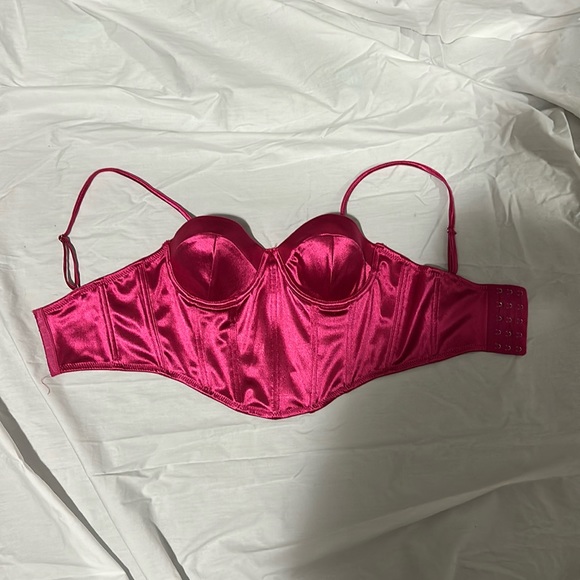 Forever 21 hot pink bustier top - Picture 2 of 5